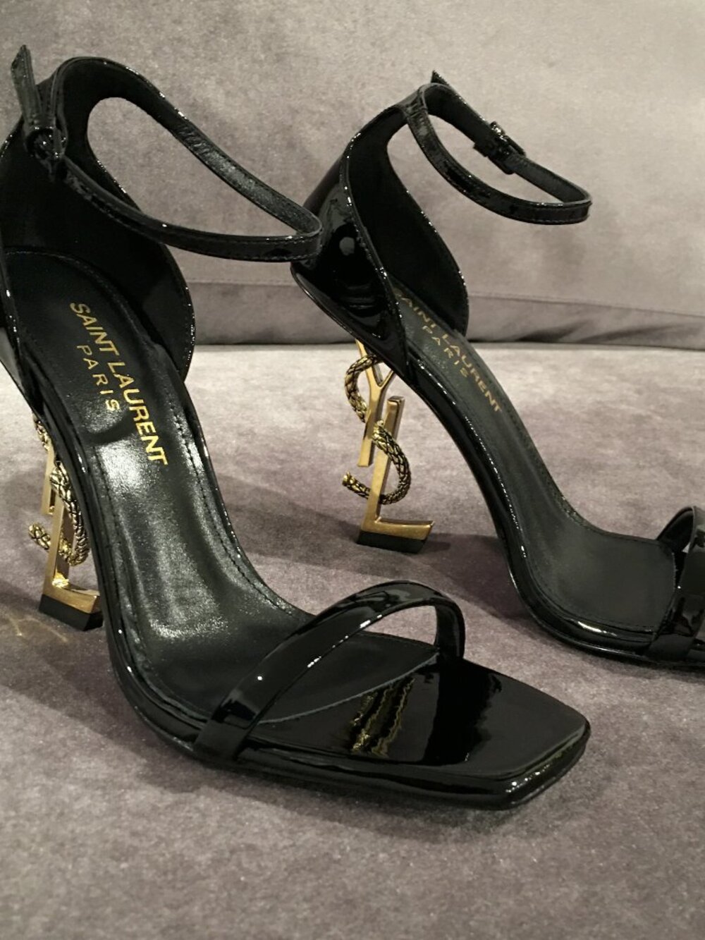 Saint Laurent YSL Opyum Patent Leather Heels